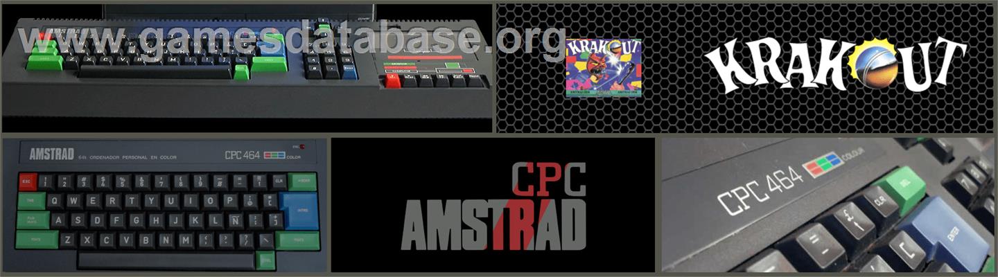Krakout - Amstrad CPC - Artwork - Marquee