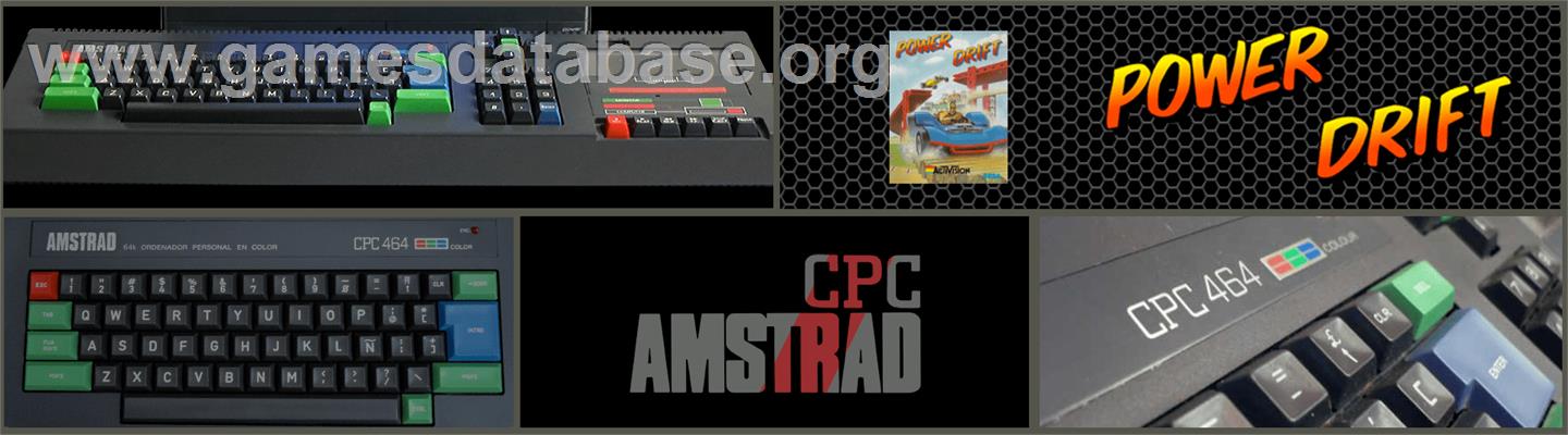 Power Drift - Amstrad CPC - Artwork - Marquee