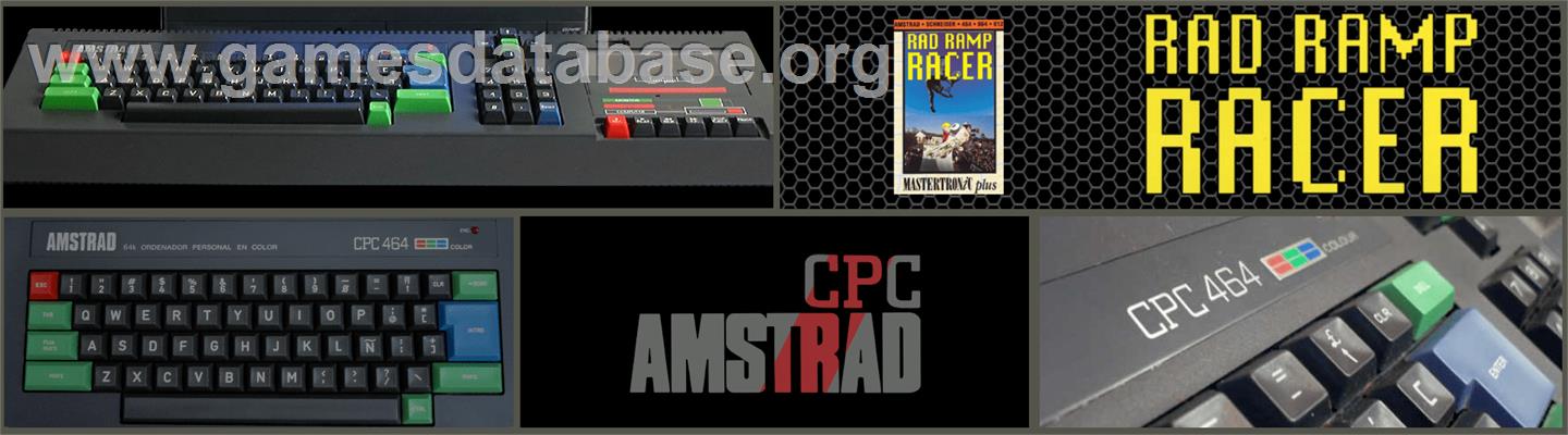 Rad Ramp Racer - Amstrad CPC - Artwork - Marquee