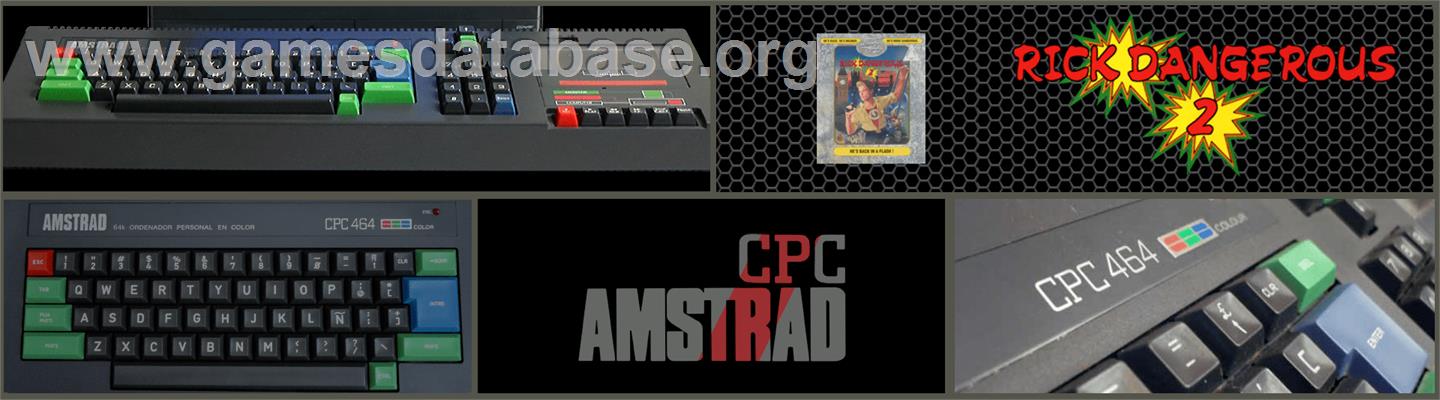 Rick Dangerous 2 - Amstrad CPC - Artwork - Marquee
