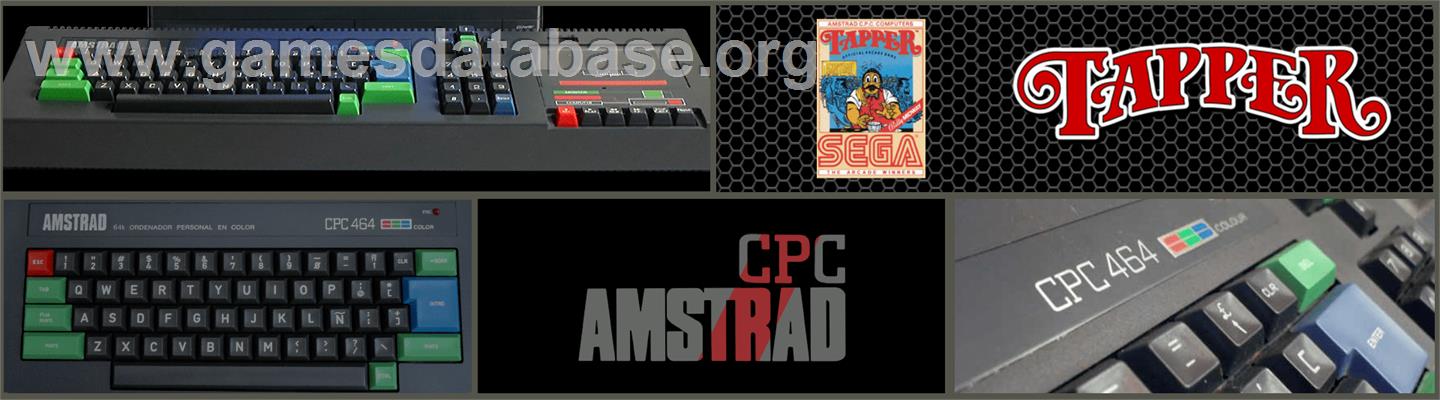 Tapper - Amstrad CPC - Artwork - Marquee