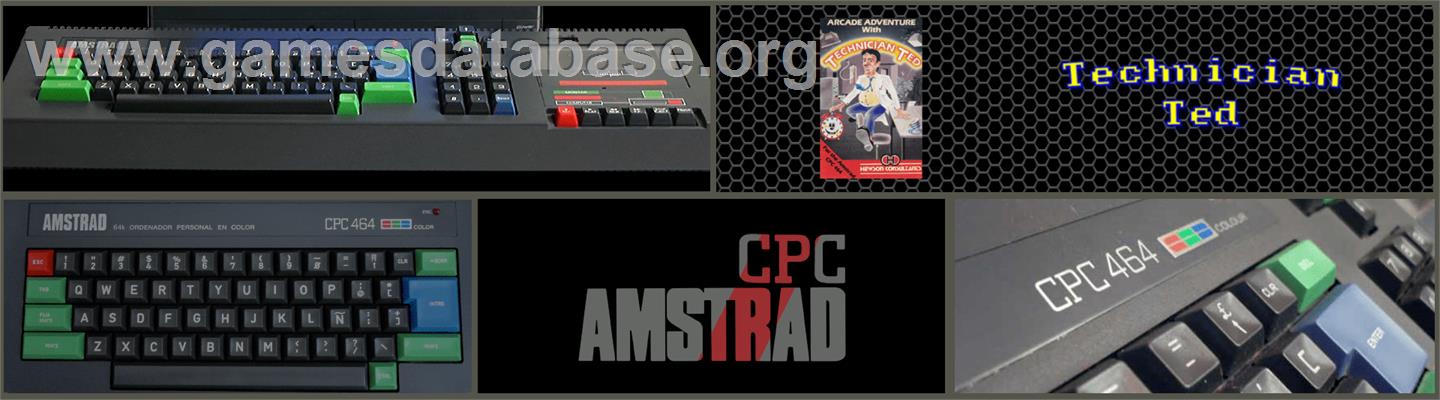 Technician Ted - Amstrad CPC - Artwork - Marquee
