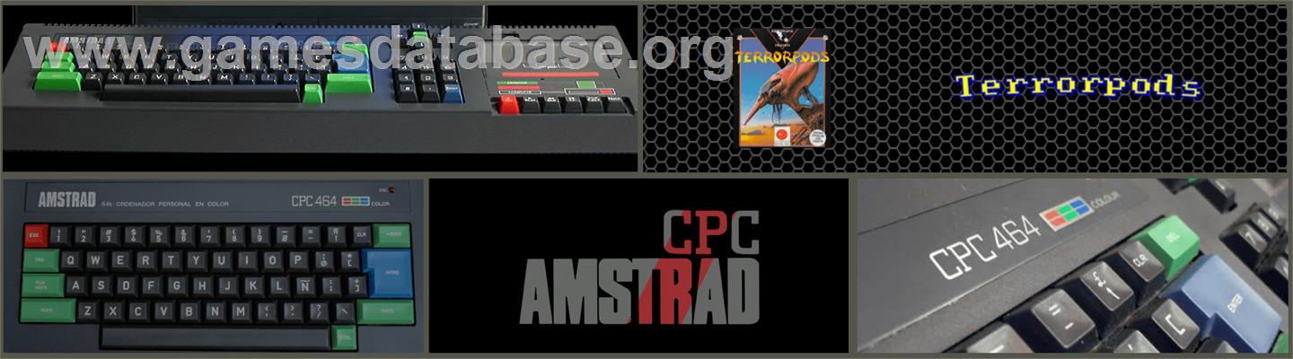 Terrorpods - Amstrad CPC - Artwork - Marquee