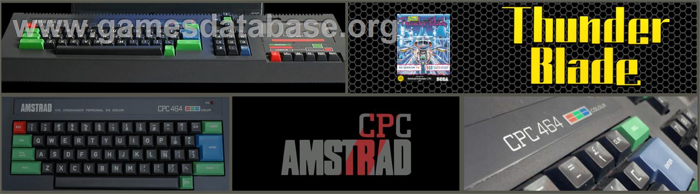 Thunder Blade - Amstrad CPC - Artwork - Marquee