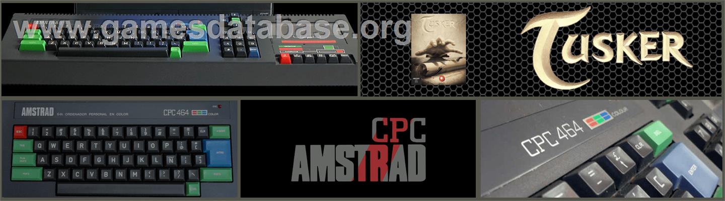 Tusker - Amstrad CPC - Artwork - Marquee