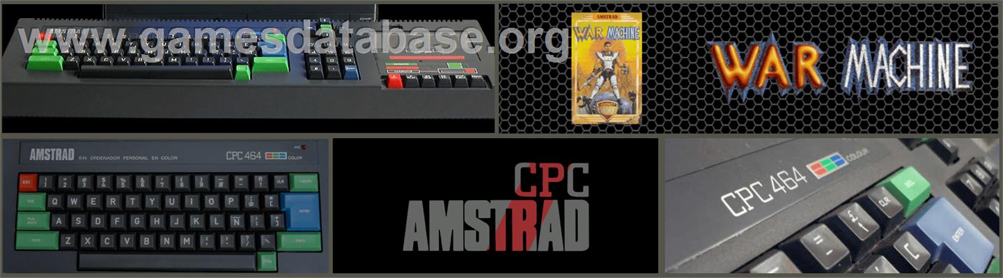 War Machine - Amstrad CPC - Artwork - Marquee