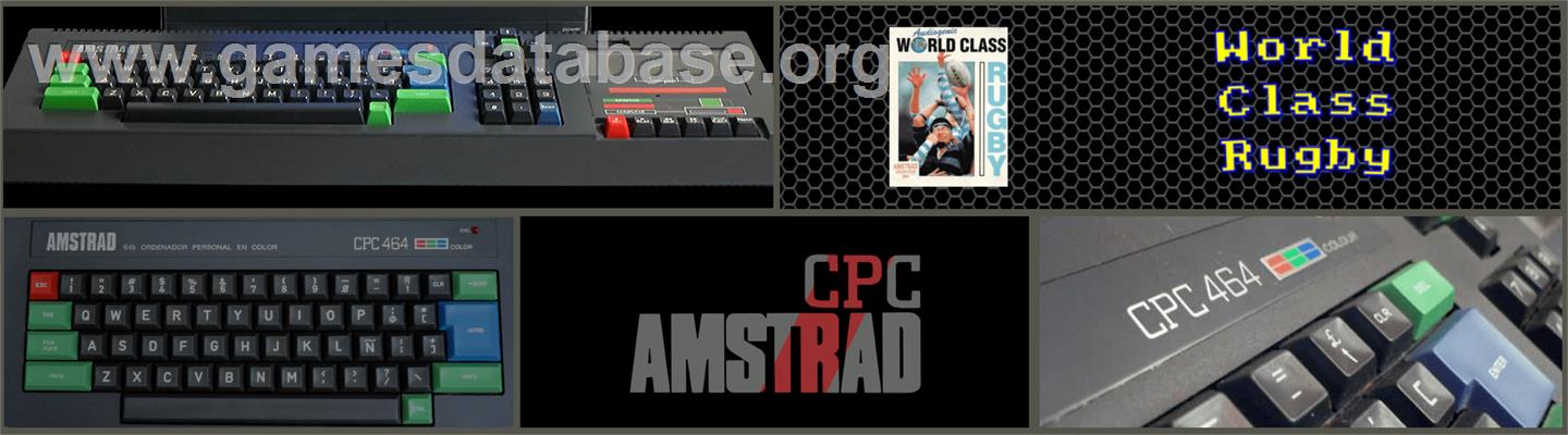 World Class Rugby - Amstrad CPC - Artwork - Marquee