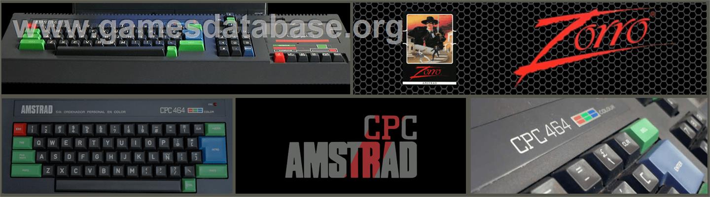 Zorro - Amstrad CPC - Artwork - Marquee