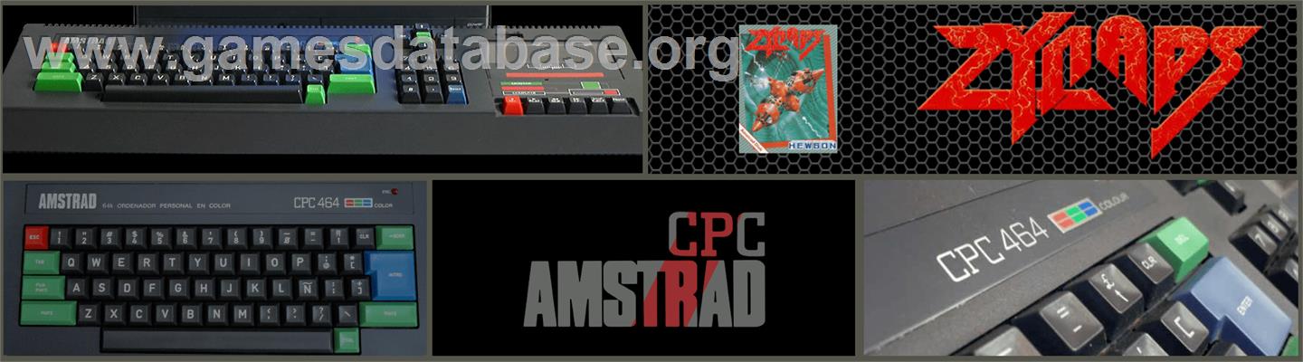Zynaps - Amstrad CPC - Artwork - Marquee