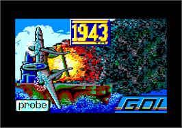 In game image of 1943: The Battle of Midway on the Amstrad CPC.