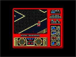 In game image of 720 Degrees on the Amstrad CPC.