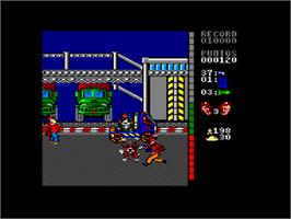 In game image of A-Team on the Amstrad CPC.