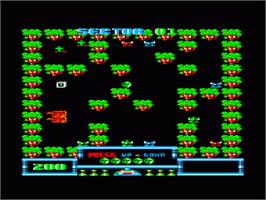 In game image of Angleball on the Amstrad CPC.