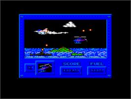 In game image of Army Moves on the Amstrad CPC.