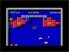 In game image of Batty on the Amstrad CPC.