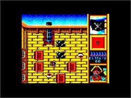 In game image of Black Beard on the Amstrad CPC.