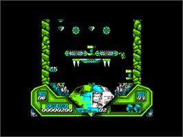 In game image of Captain Dynamo on the Amstrad CPC.
