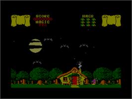 In game image of Cauldron on the Amstrad CPC.