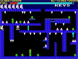 In game image of Caves of Doom on the Amstrad CPC.