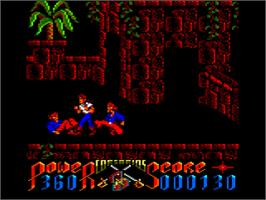 In game image of Corsarios on the Amstrad CPC.