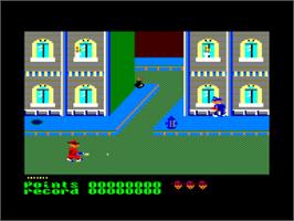 In game image of Cosa Nostra on the Amstrad CPC.