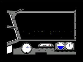 In game image of Dambusters on the Amstrad CPC.