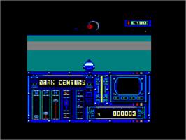 In game image of Dark Century on the Amstrad CPC.
