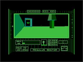 In game image of Dark Side on the Amstrad CPC.