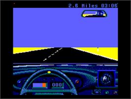 In game image of Duel: Test Drive 2 on the Amstrad CPC.