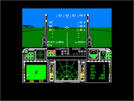 In game image of F-16 Combat Pilot on the Amstrad CPC.