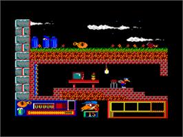 In game image of Goody on the Amstrad CPC.