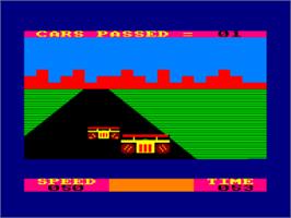 In game image of Grand Prix Master on the Amstrad CPC.