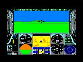 In game image of Gunship on the Amstrad CPC.