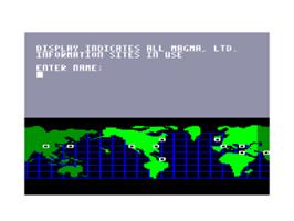In game image of Hacker on the Amstrad CPC.