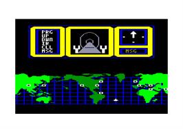 In game image of Hacker 2: The Doomsday Papers on the Amstrad CPC.
