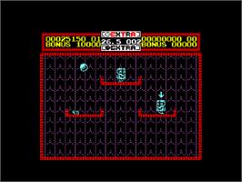 In game image of Helter Skelter on the Amstrad CPC.