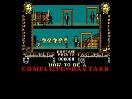 In game image of How to be a Complete Bastard on the Amstrad CPC.