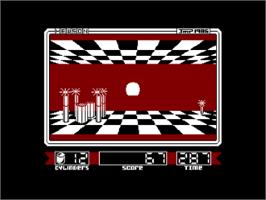 In game image of Impossaball on the Amstrad CPC.