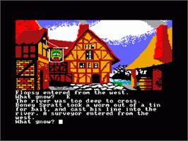 In game image of Ingrid's Back on the Amstrad CPC.