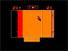 In game image of Jai Alai on the Amstrad CPC.