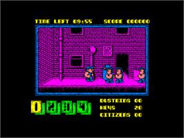 In game image of Joe Blade 2 on the Amstrad CPC.