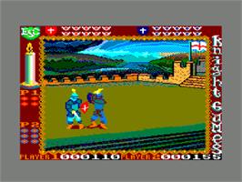 In game image of Knight Games on the Amstrad CPC.