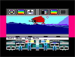 In game image of Koronis Rift on the Amstrad CPC.