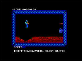 In game image of Live Ammo on the Amstrad CPC.