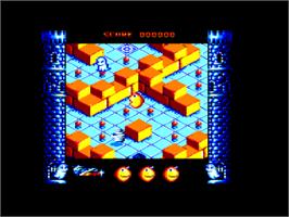 In game image of Mad Mix 2 on the Amstrad CPC.