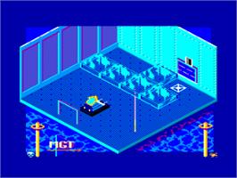 In game image of Magnetik Tank on the Amstrad CPC.