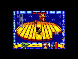 In game image of Mickey Mouse: The Computer Game on the Amstrad CPC.