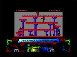 In game image of Nemesis the Warlock on the Amstrad CPC.