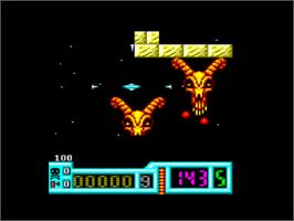 In game image of Netherworld on the Amstrad CPC.