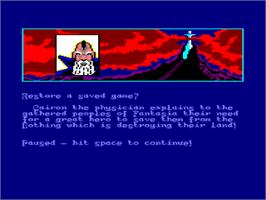 In game image of Neverending Story on the Amstrad CPC.
